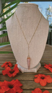 Cone Shell Lariat Necklace