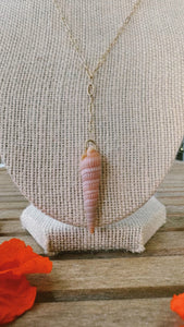 Cone Shell Lariat Necklace